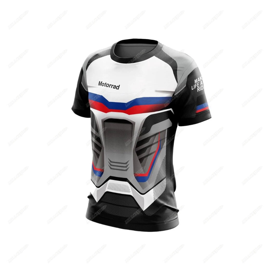 Motorrad For BMW T-Shirt ADVENTURE Racing Team Motorsport Motorcycle Shirt Sports Travel Men's Quick Dry Breathable Jerseys