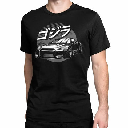 GTR R35 GRAY T-Shirt Black S-3XL JDM Boost Nissan Nismo Mechanic Turbo Race Auto