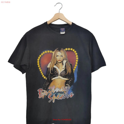 Vintage 00s BRITNEY SPEARS Black Rap T Shirt Hip Hop the onyx hotel tour Oops I Did It Again Medium size